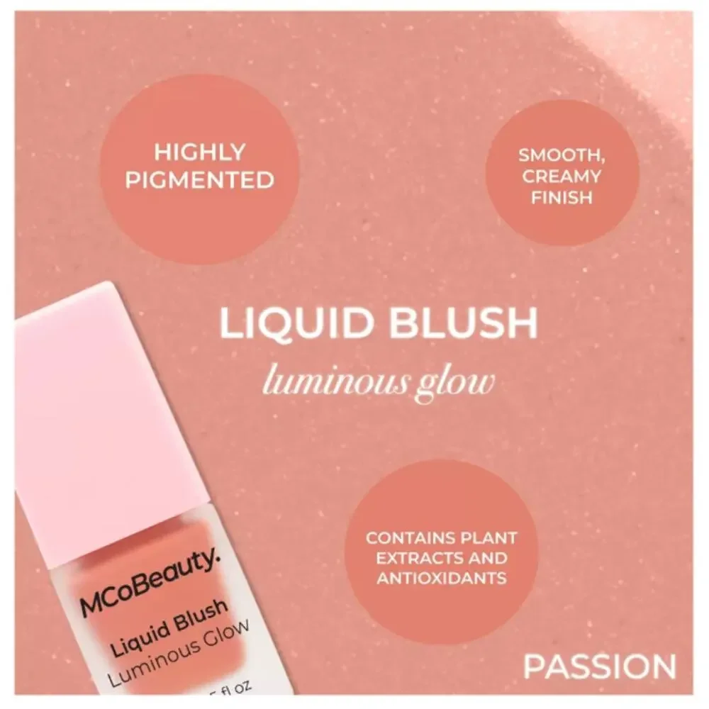 MCoBeauty Liquid Blush Luminous Glow 15 mL BUNDLE of 3 - NEW in Pkg